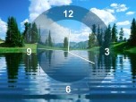 Lake Clock Screensaver Screenshot