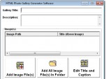 HTML Photo Gallery Generator Software Screenshot