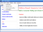 Millions Email Generator Lite Edition Screenshot