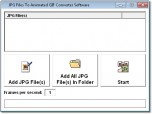 JPG Files To Animated GIF Converter Software Screenshot