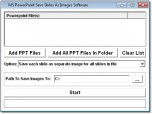 MS PowerPoint Save Slides As Images Software Screenshot