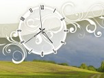 Warm Nature Clock ScreenSaver