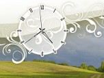 Warm Nature Clock ScreenSaver