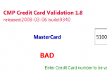 CreditCard Validator Screenshot