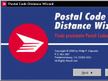 Postal Code Distance Wizard Screenshot