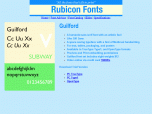 Guilford Font OpenType Screenshot