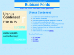 Uranus Condensed Font Type1 Screenshot