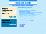Hilbert Compressed Font Type1 Screenshot