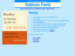 Bentley Font Type1 Screenshot