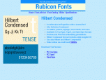 Hilbert Condensed Font TT Screenshot