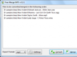 Free Merge MP3 Screenshot