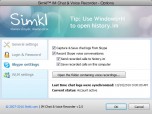 Simkl IM Chat and Voice Recorder for Skype Screenshot