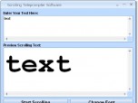 Scrolling Teleprompter Software Screenshot