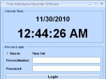 Time Attendance Recorder Software Screenshot