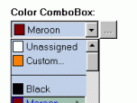 Color ComboBox ActiveX Control Screenshot