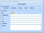 MS Word Memorandum Template Software Screenshot