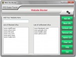 Website Blocking Software Screenshot