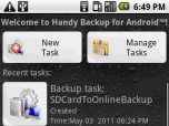 Handy Backup for Android Screenshot