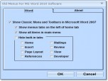Old Menus For MS Word 2010 Software Screenshot