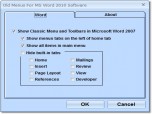 Old Menus For MS Word 2010 Software