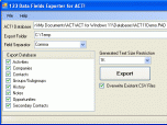 123 Data Fields Exporter for ACT!