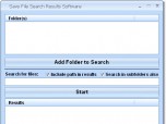 Save File Search Results Software Screenshot