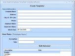 Excel Weekly Employee Timesheet Template Software Screenshot