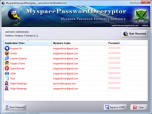 Myspace Password Decryptor Screenshot