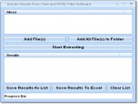 Extract Words From Text and HTML Files Software Screenshot