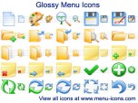 Glossy Menu Icons Screenshot
