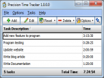 Precision Time Tracker Screenshot