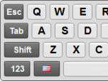 Touch Screen Keyboard Screenshot