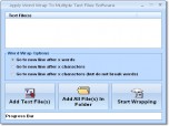 Apply Word Wrap To Multiple Text Files Software Screenshot