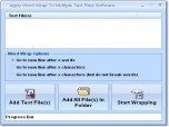 Apply Word Wrap To Multiple Text Files Software