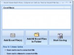 Excel Save Each Row, Column or Cell As Text or Exc Screenshot