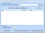 List Of All US Cities, States and Zip Codes Databa Screenshot