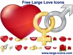 Free Large Love Icons Screenshot