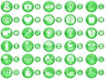 Green Medical Icons