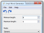 Jimpl Word Generator Screenshot