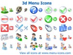 3d Menu Icons Screenshot