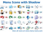 Menu Icons with Shadow Screenshot