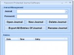 Password Protected Journal Software Screenshot