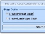 MS Word ASCII Conversion Chart Creator Software