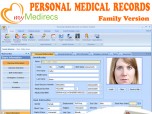 myMedirecs Personal Family Health Record Screenshot