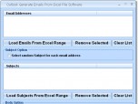 Outlook Generate Emails From Excel File Software Screenshot