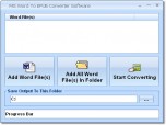 MS Word To EPUB Converter Software Screenshot