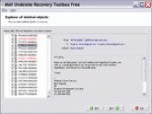 Mail Undelete Recovery Toolbox Free Screenshot