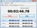 Free Stopwatch Portable Screenshot