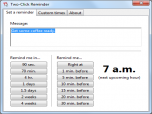 Two-Click Reminder Screenshot
