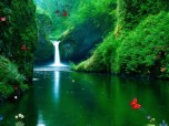 Green Waterfalls Screenshot